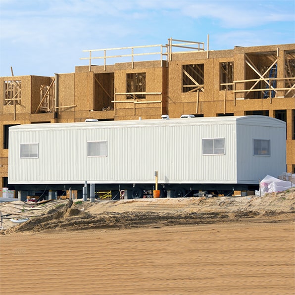 our construction trailers come equipped with heating and cooling systems for comfort